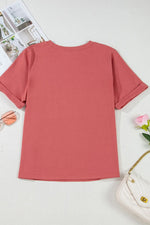 Mineral Nashville Music City Graphic Retro T-Shirt-Burn Coral- Pink