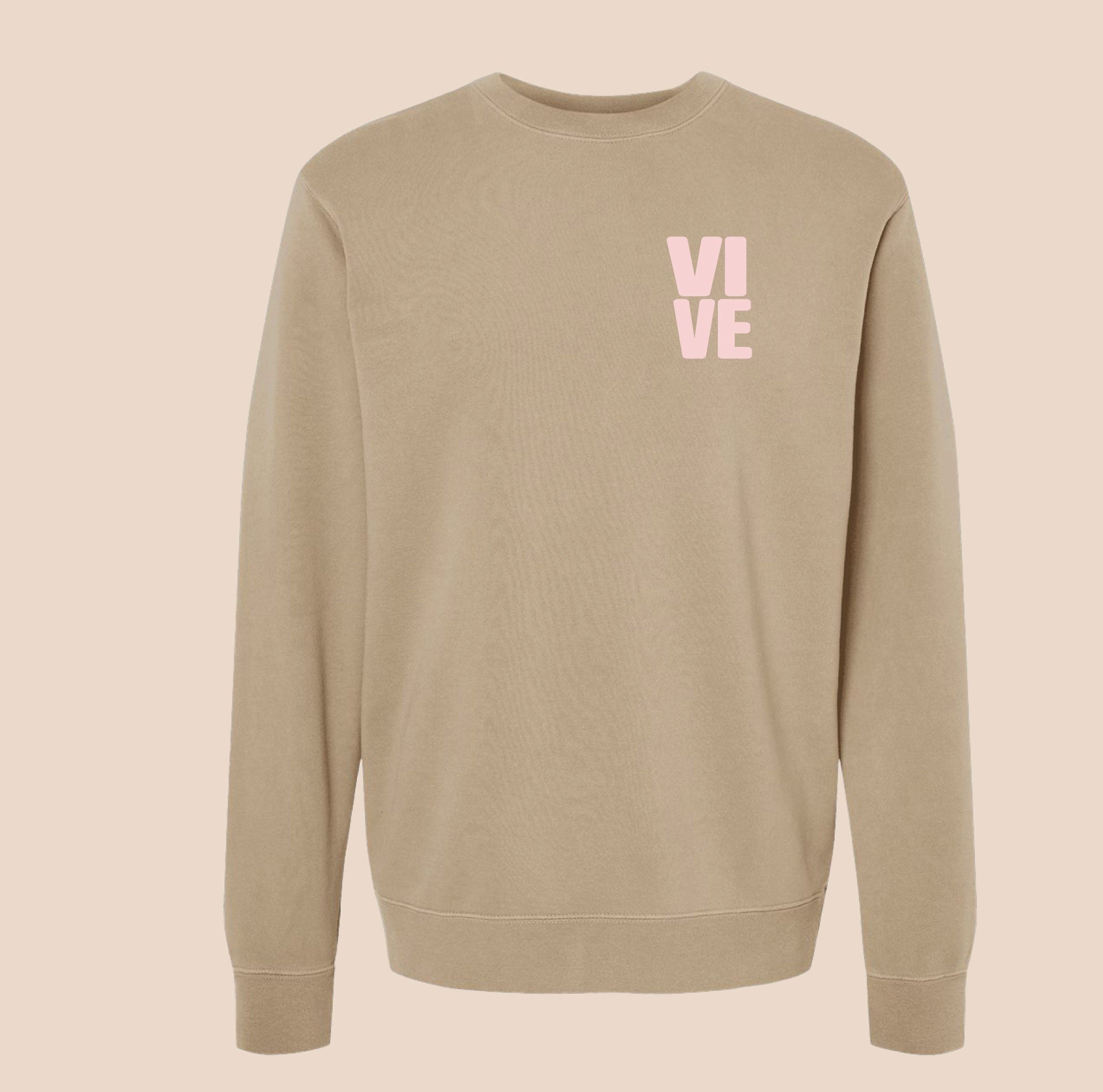 He Gave Us Life With His Death | Pigment Dyed Sandstone Crew Neck