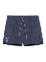 Men's Plus Size Drawstring Active Shorts-Dusty Blue