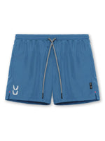 Men's Plus Size Drawstring Active Shorts-with Pockets-Training, Crossfit-Tranning -Sky Blue