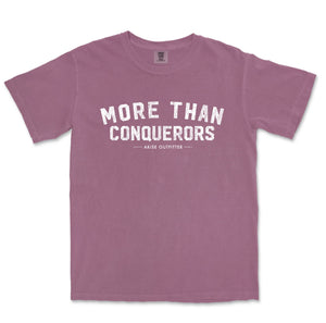 Comfort Colors Berry More Than Conquerors Graphic Men Vintage T-Shirt