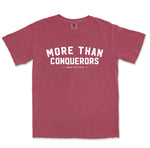 Comfort Colors Brick More Than Conquerors  Graphic Men Vintage T-Shirt