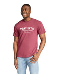 Comfort Colors Crimsom Pray Until Something Happens Men Graphic Vintage T-Shirt