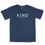 Comfort Color Navy Blue Kind Men Graphic T shirt
