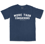Comfort Colors True Navy More Than Conquerors Graphic Men Vintage T-Shirt
