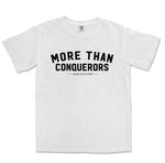 Comfort Colors White More Than Conquerors Graphic Men Vintage T-Shirt