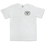 Comfort Colors Freedom Men White Graphic Vintage T-Shirt with Eagle on front and back 