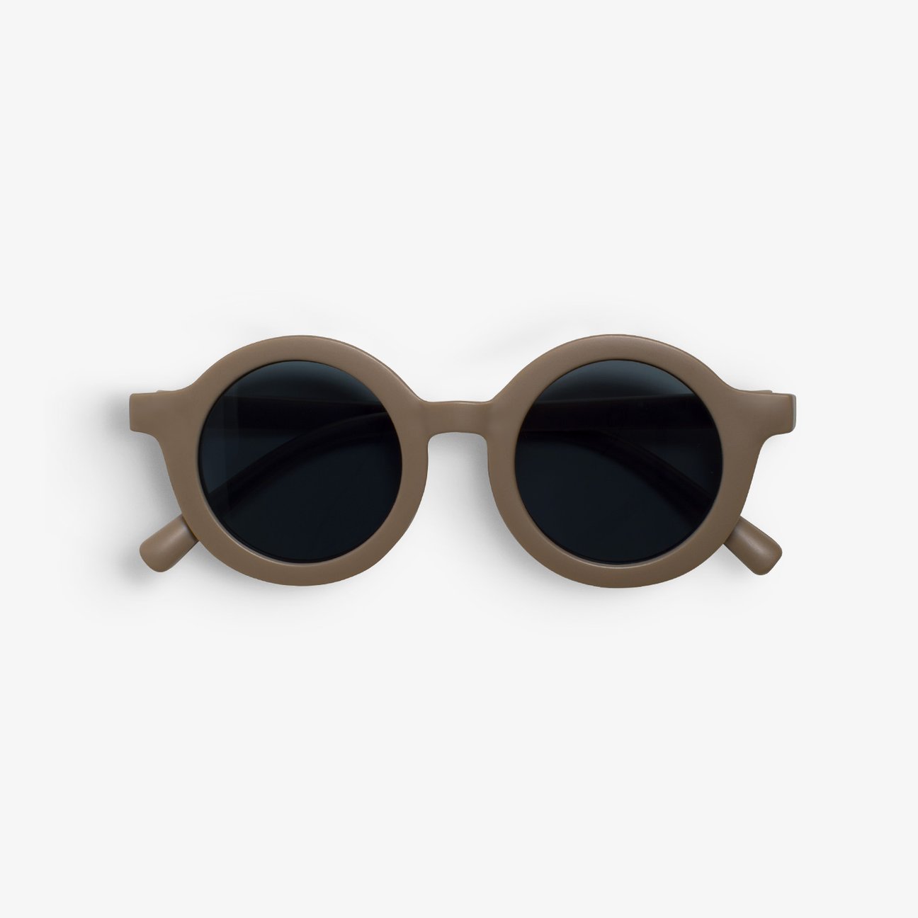 Round kids retro sunglasses deep sand UV400 sun protection